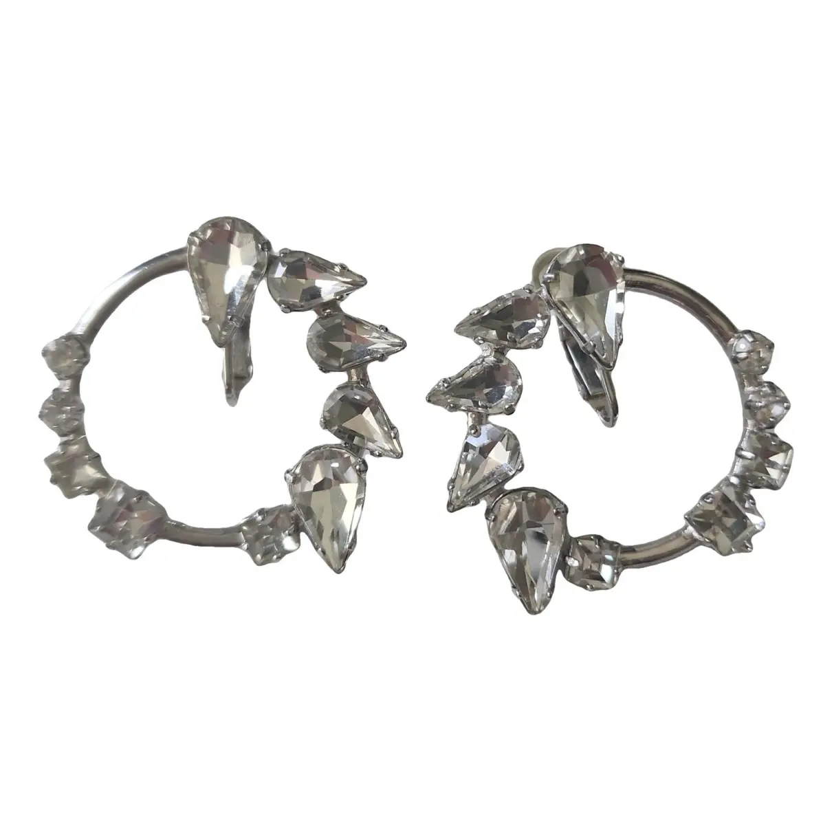 Monogramme crystal earrings