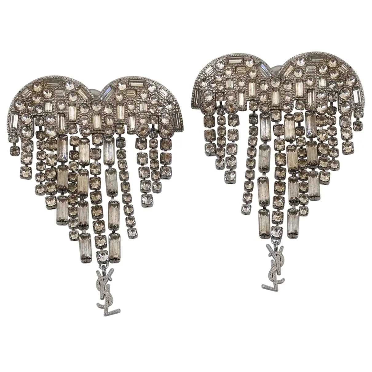 Crystal earrings Saint Laurent