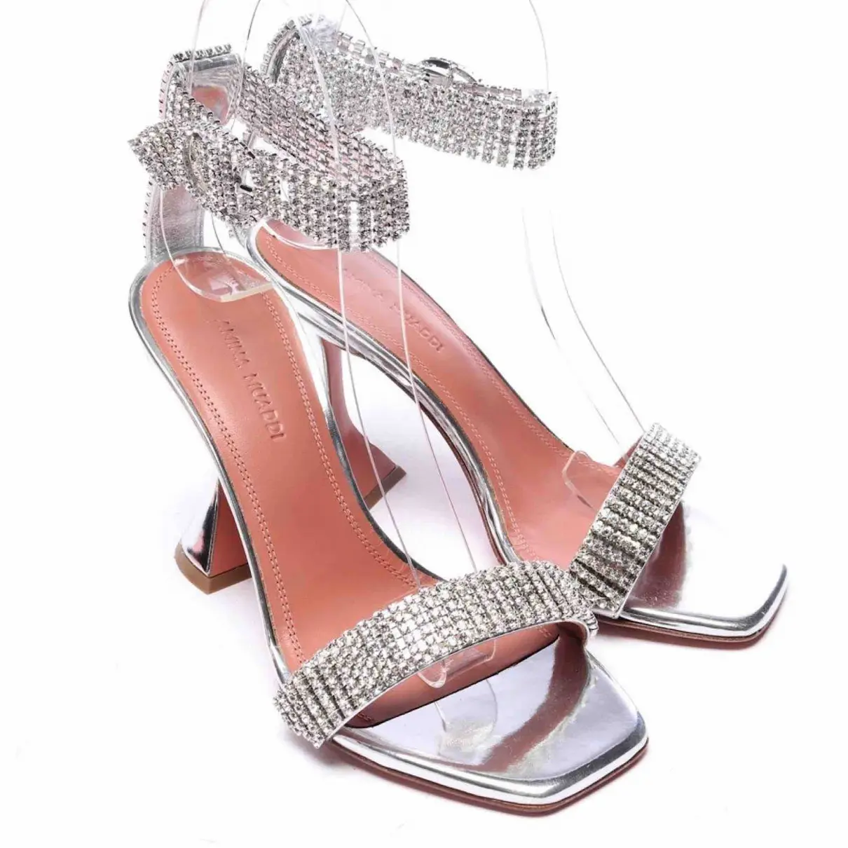 Buy AMINA MUADDI Glitter sandals online