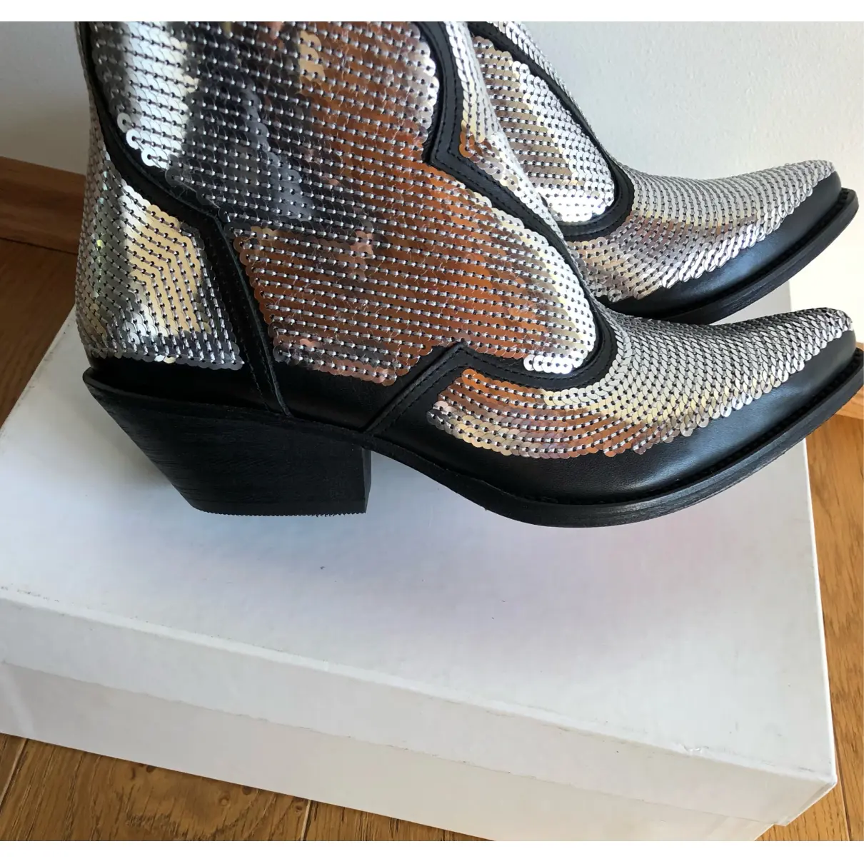 Buy Emporio Armani Glitter western boots online
