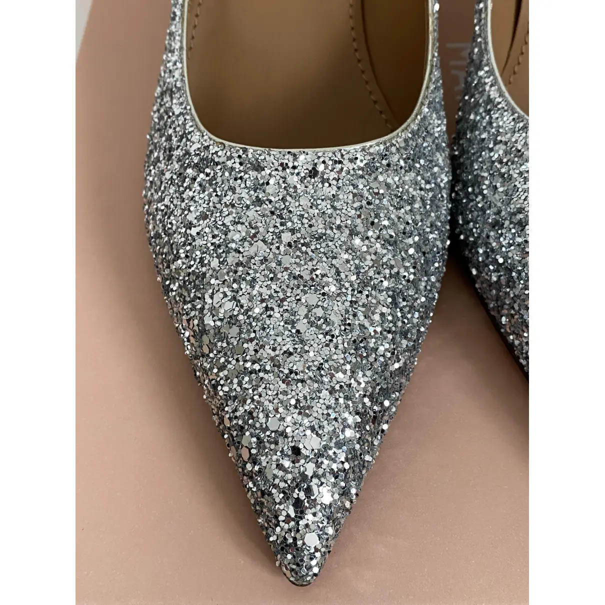 Glitter heels Mansur Gavriel