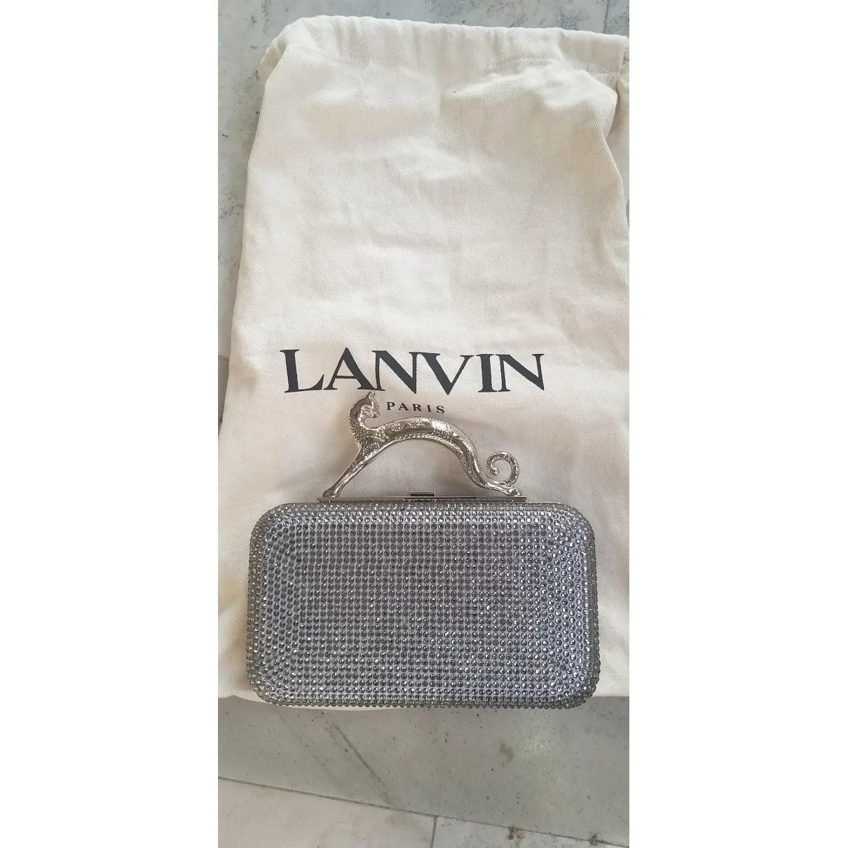 Pencil Chat glitter handbag Lanvin