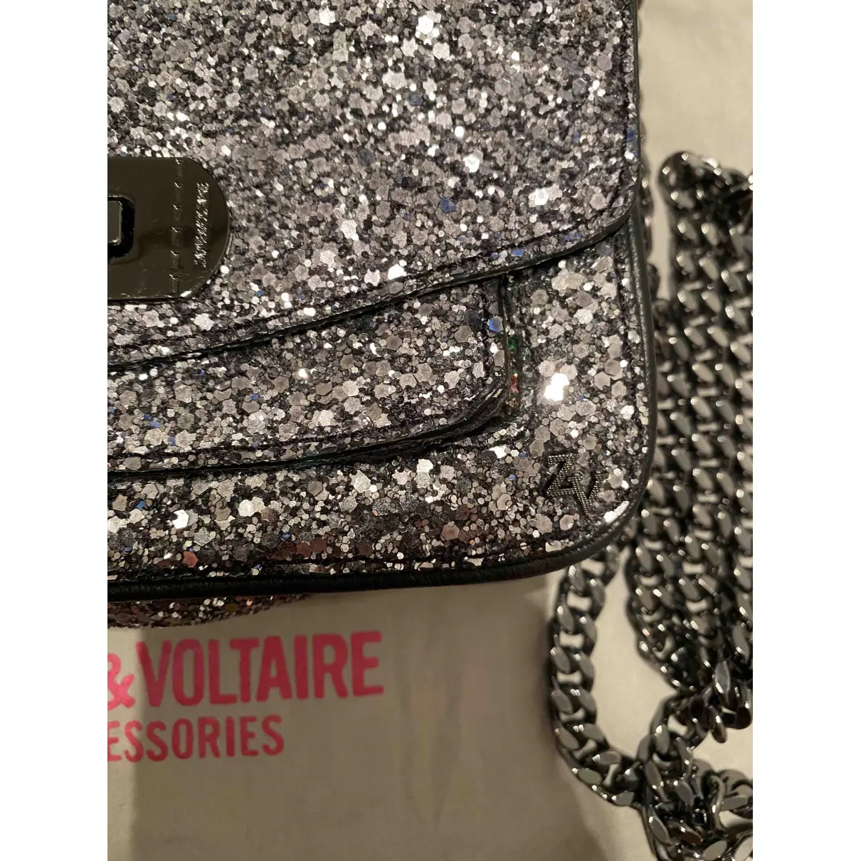 Glitter handbag Zadig & Voltaire