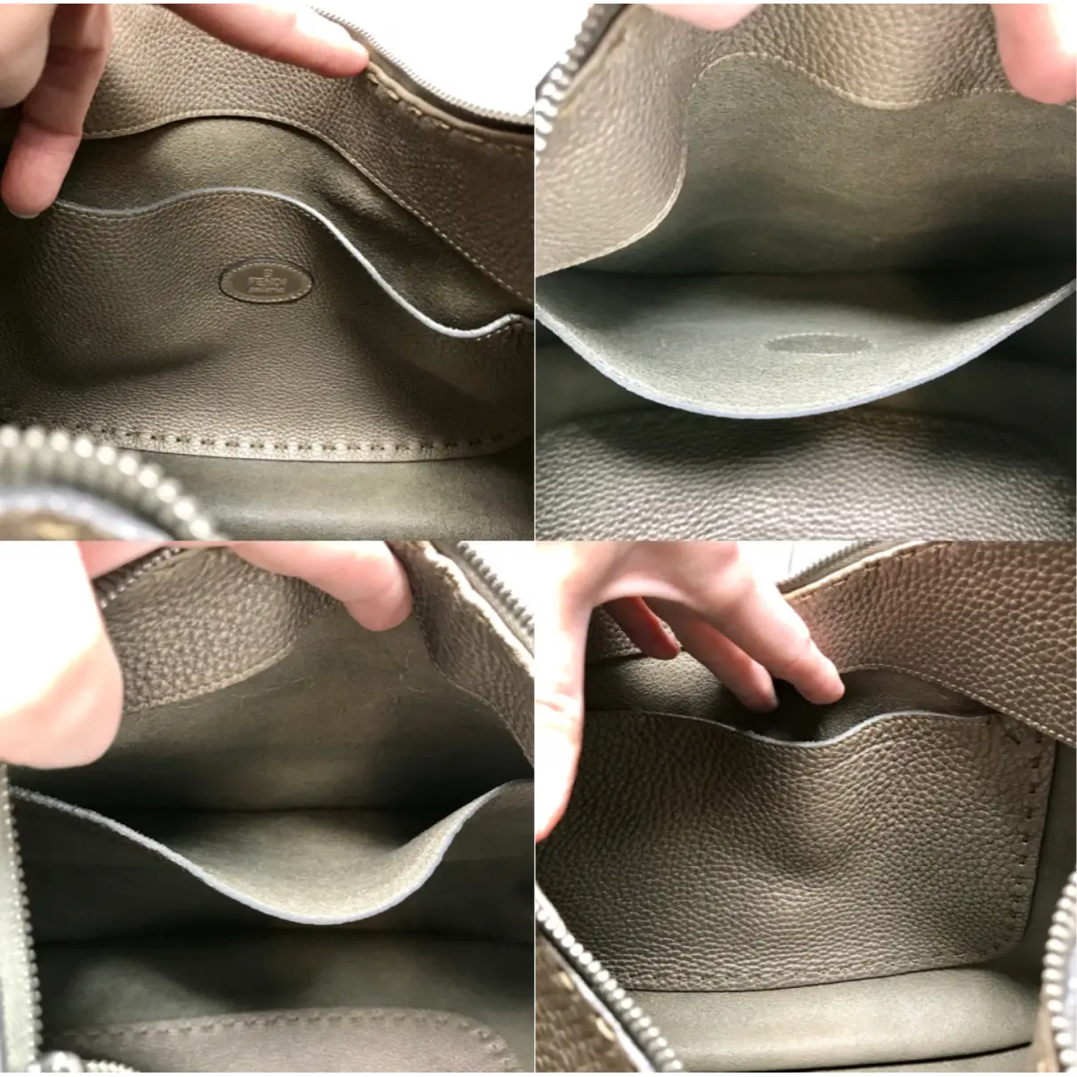Buy Fendi Anna Selleria leather handbag online