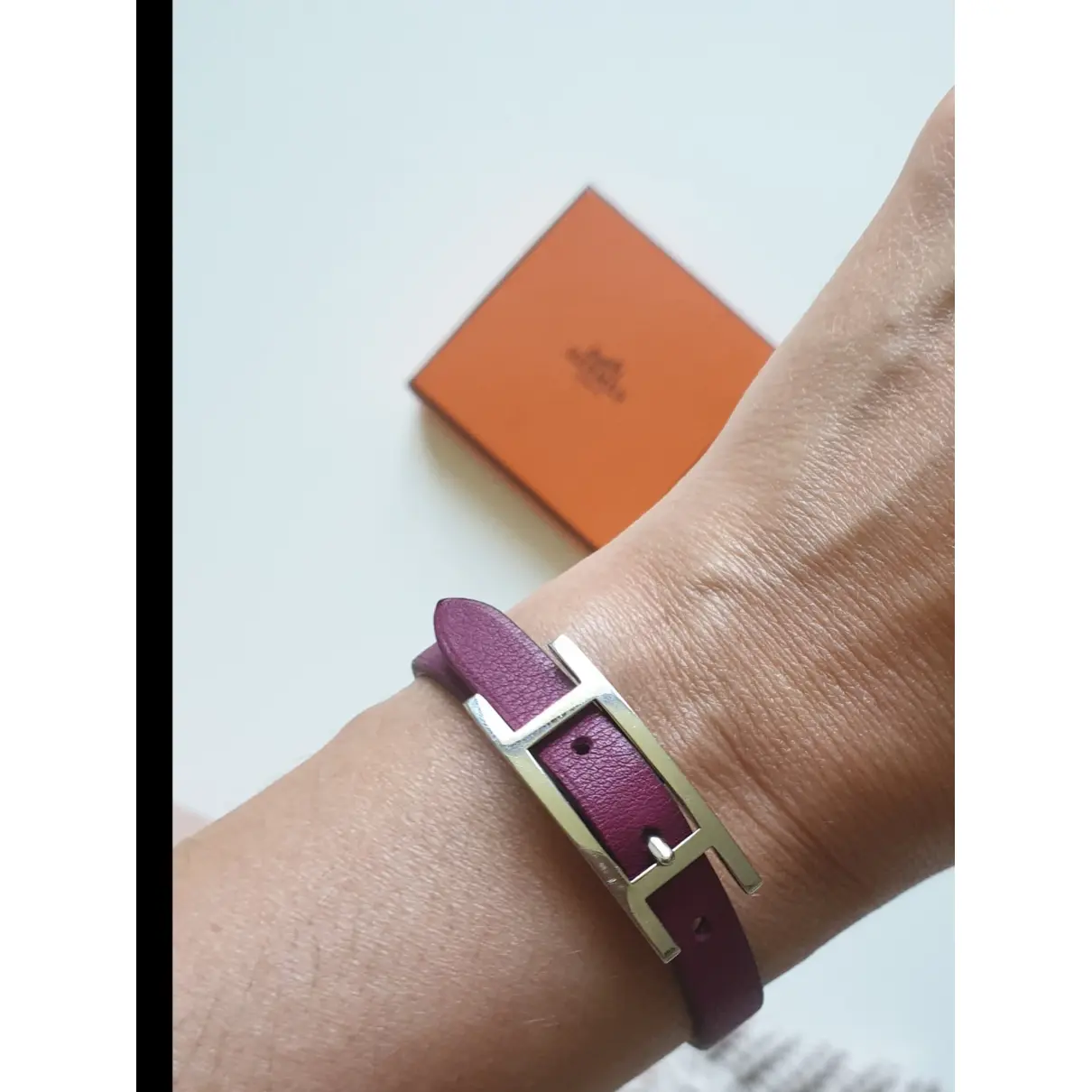 Hermès Behapi leather bracelet for sale