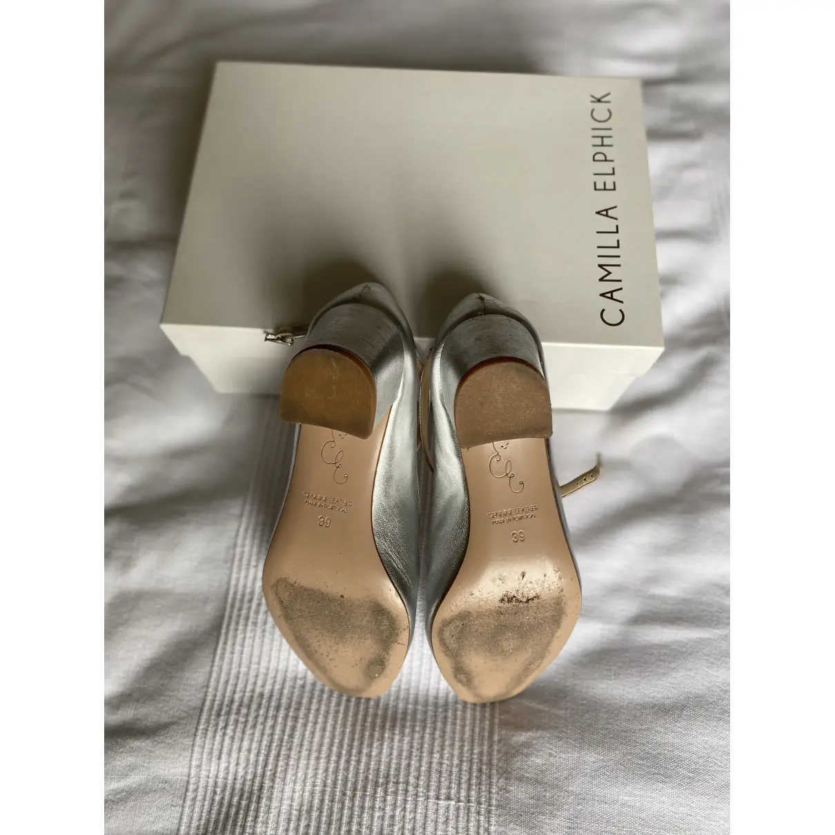 Leather heels Camilla Elphick