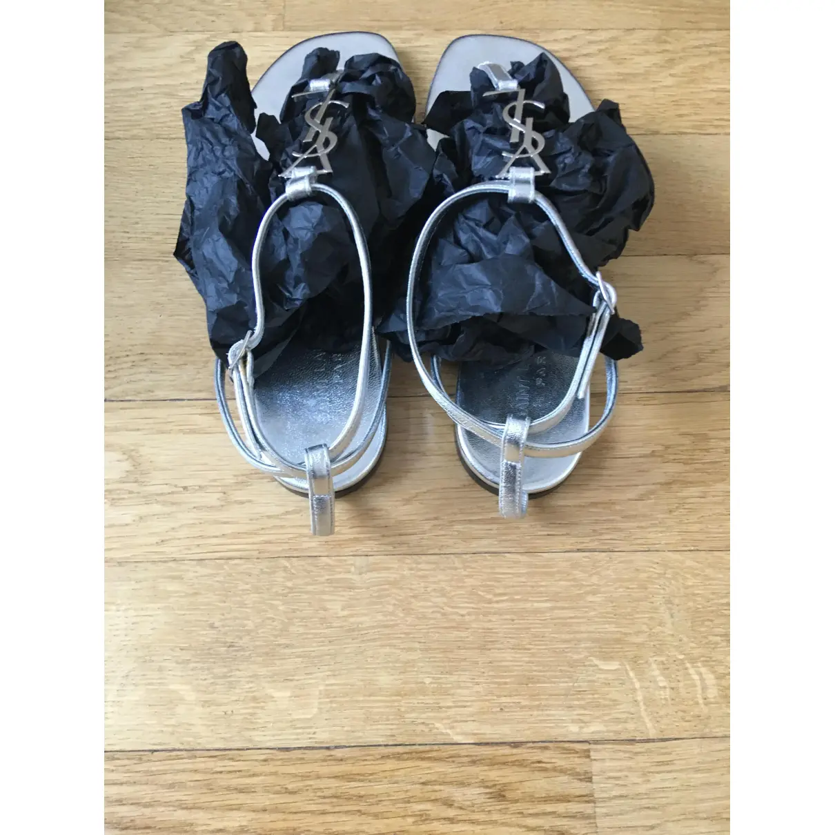 Cassandra leather sandals Saint Laurent