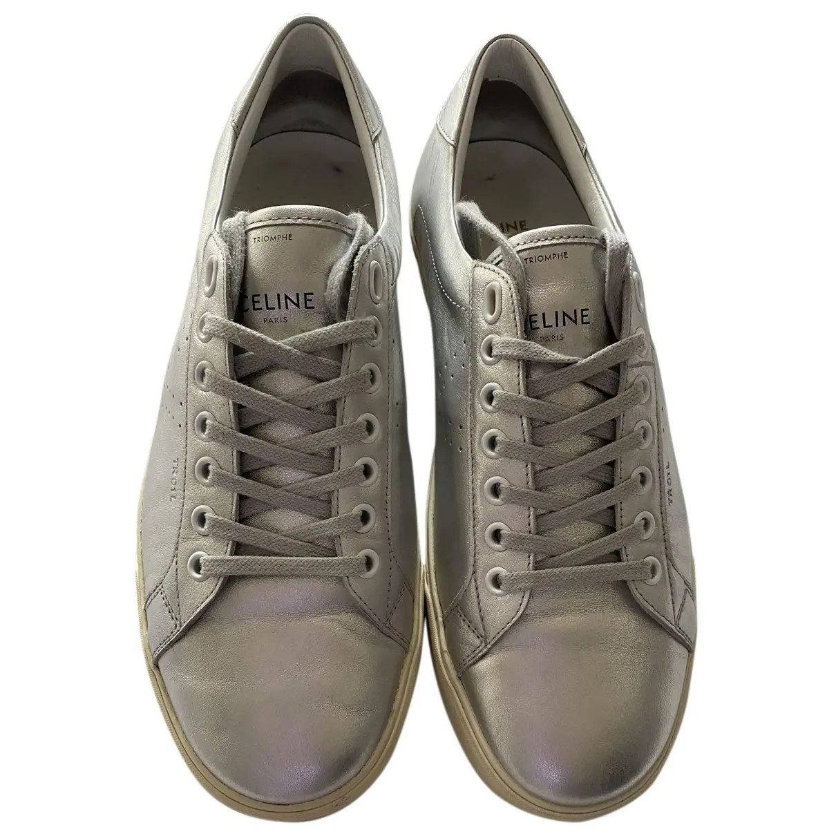 Leather low trainers Celine