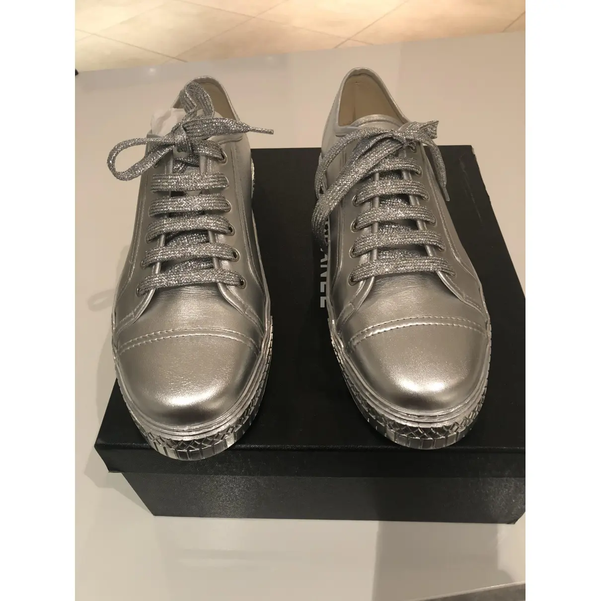 Chanel Leather low trainers for sale