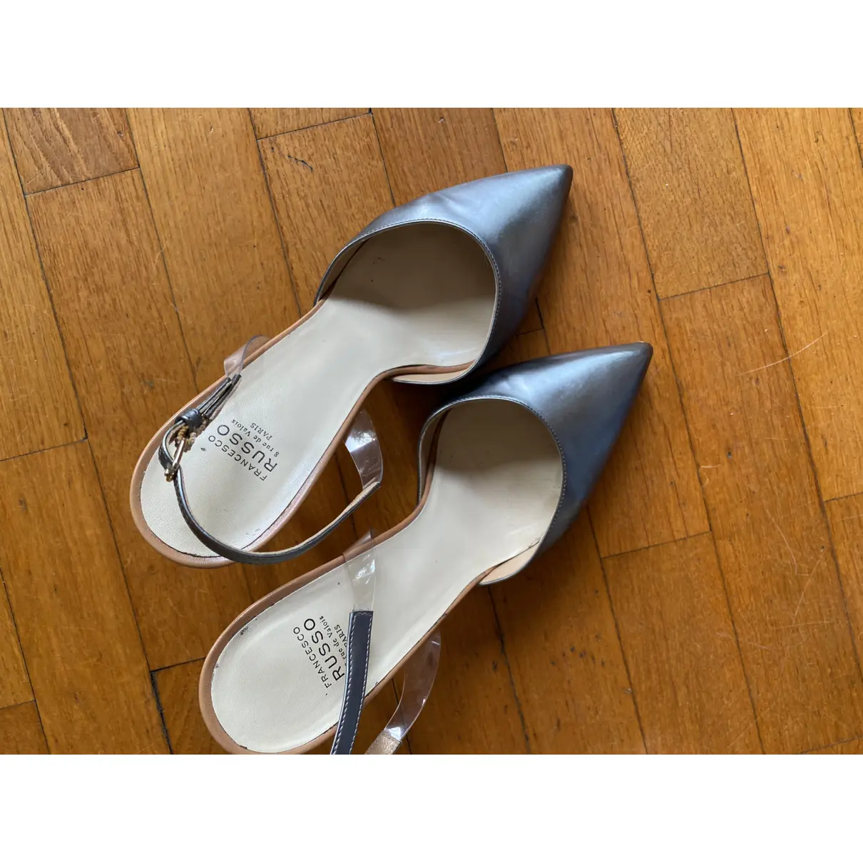 Leather heels Francesco Russo