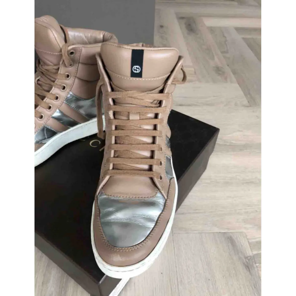 Buy Gucci Gucci Dapper Dan leather trainers online