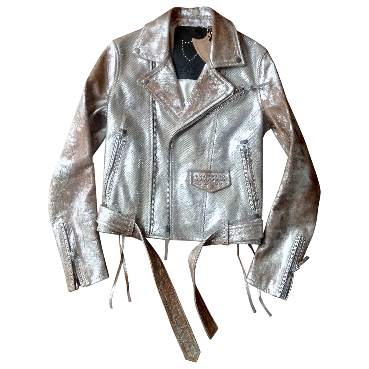 Leather biker jacket Htc