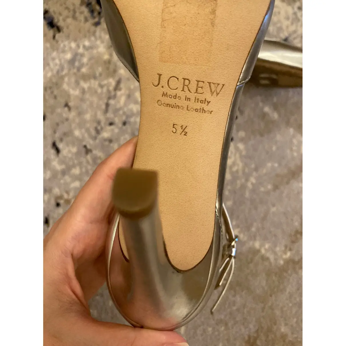 Leather heels J.Crew