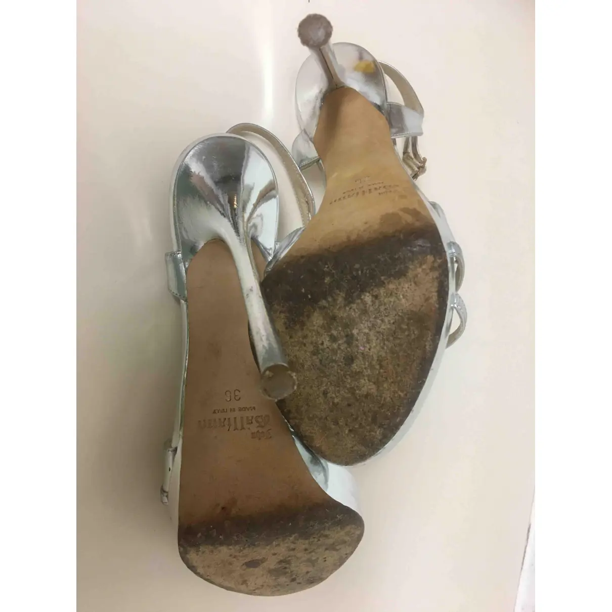 Leather sandals John Galliano - Vintage
