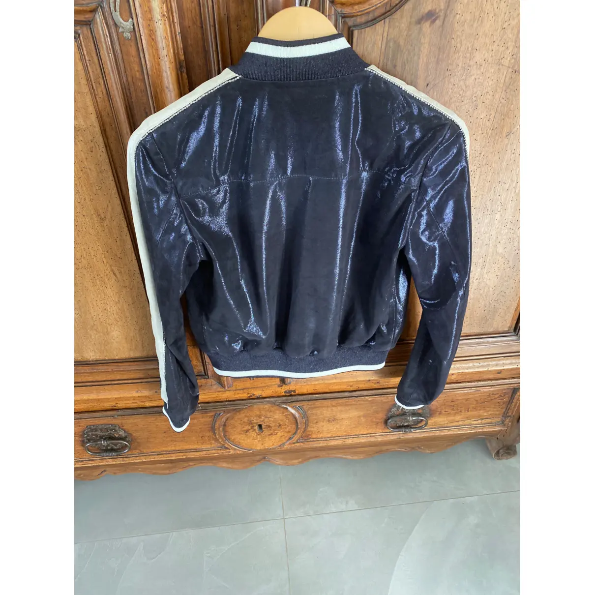 Buy Just Cavalli Leather biker jacket online - Vintage