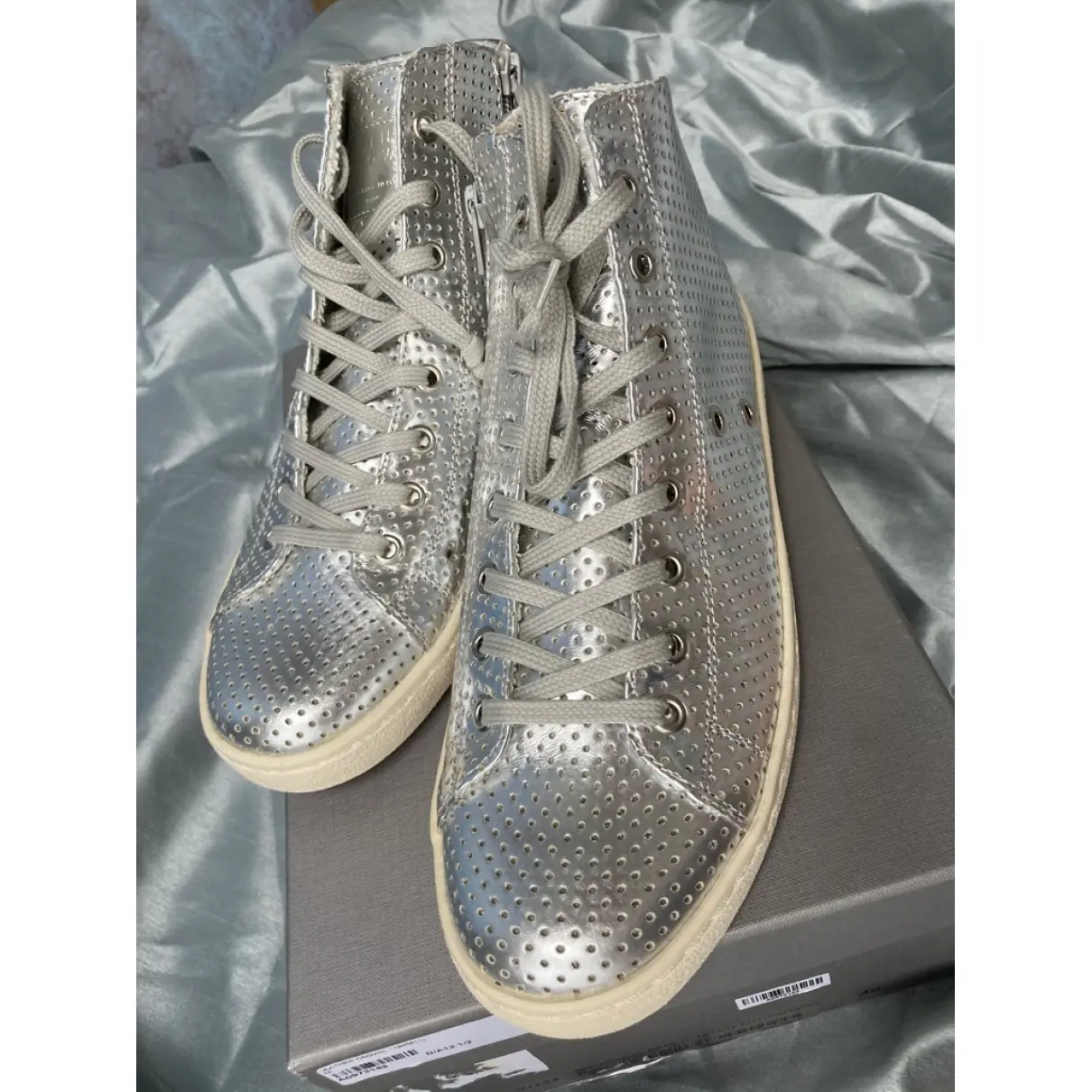 Luxury Leather Crown Trainers Women