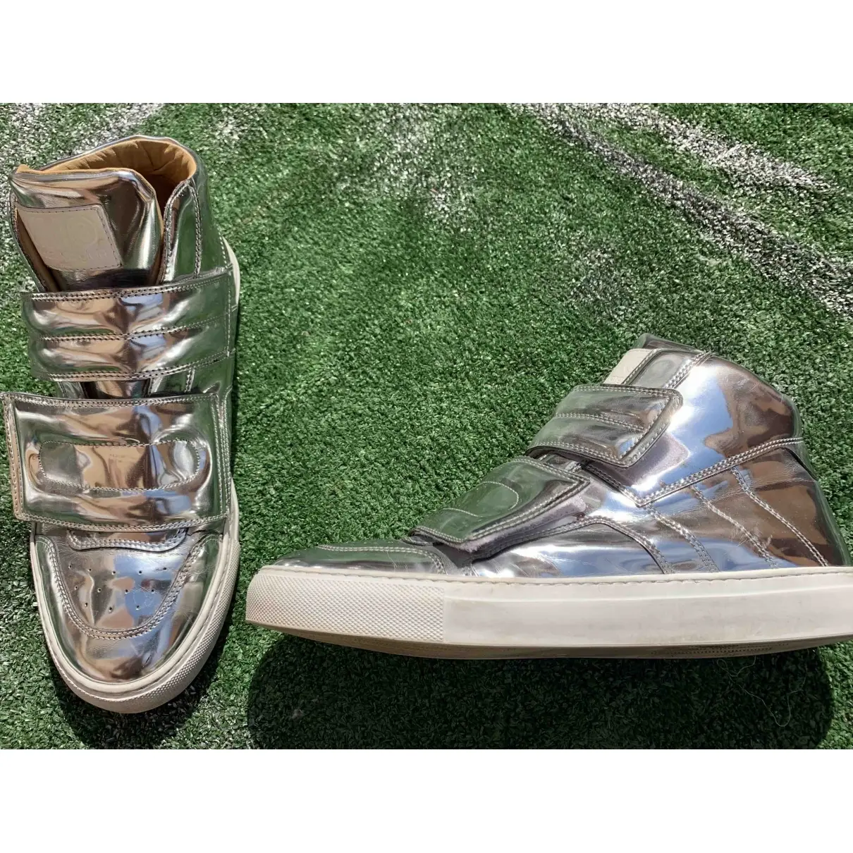 MM6 Leather high trainers for sale