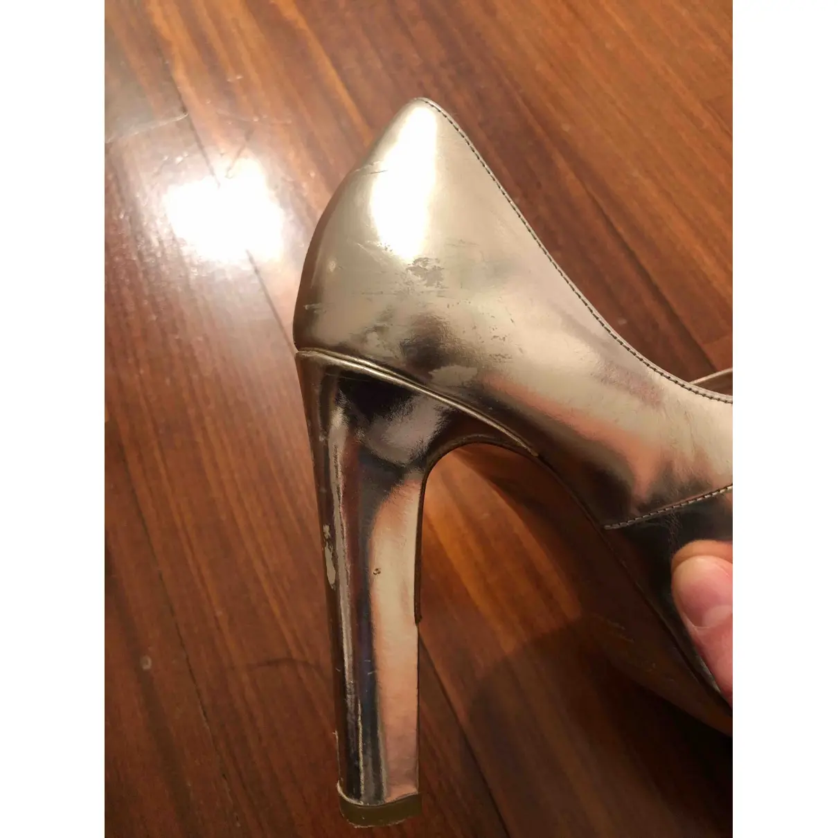 Leather heels Nicole Brundage