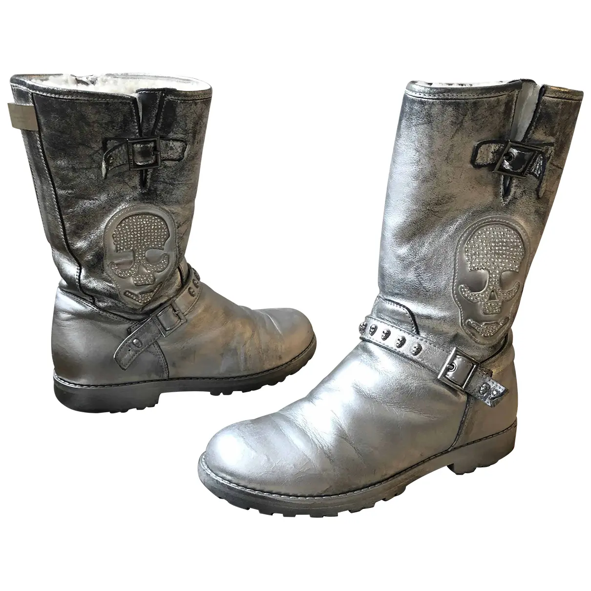 Leather boots Philipp Plein
