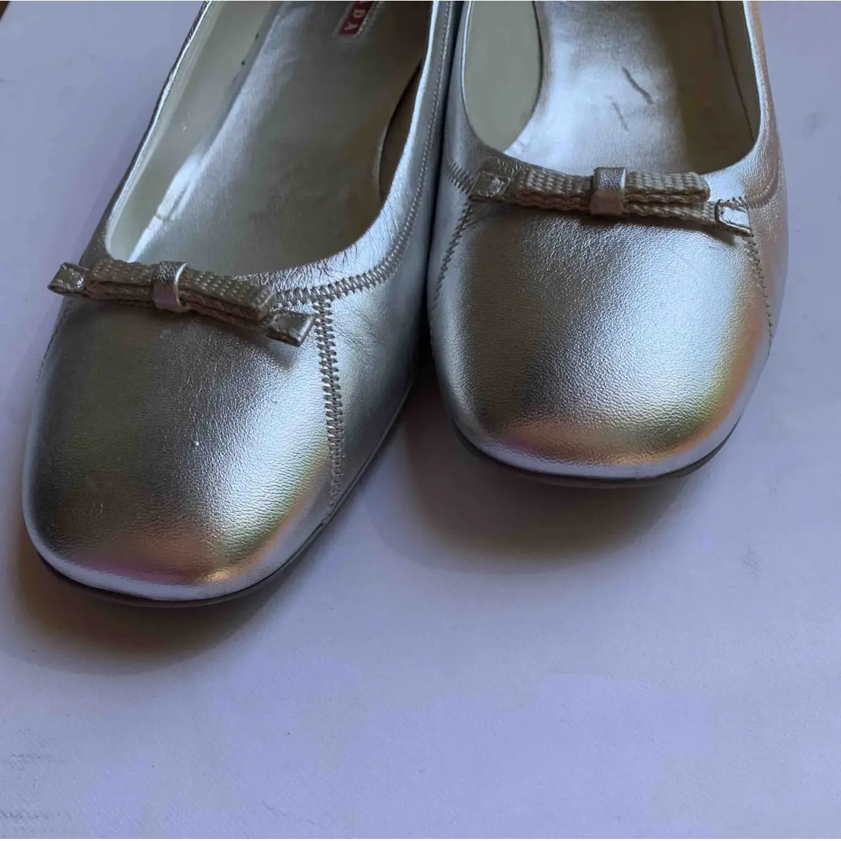 Leather ballet flats Prada