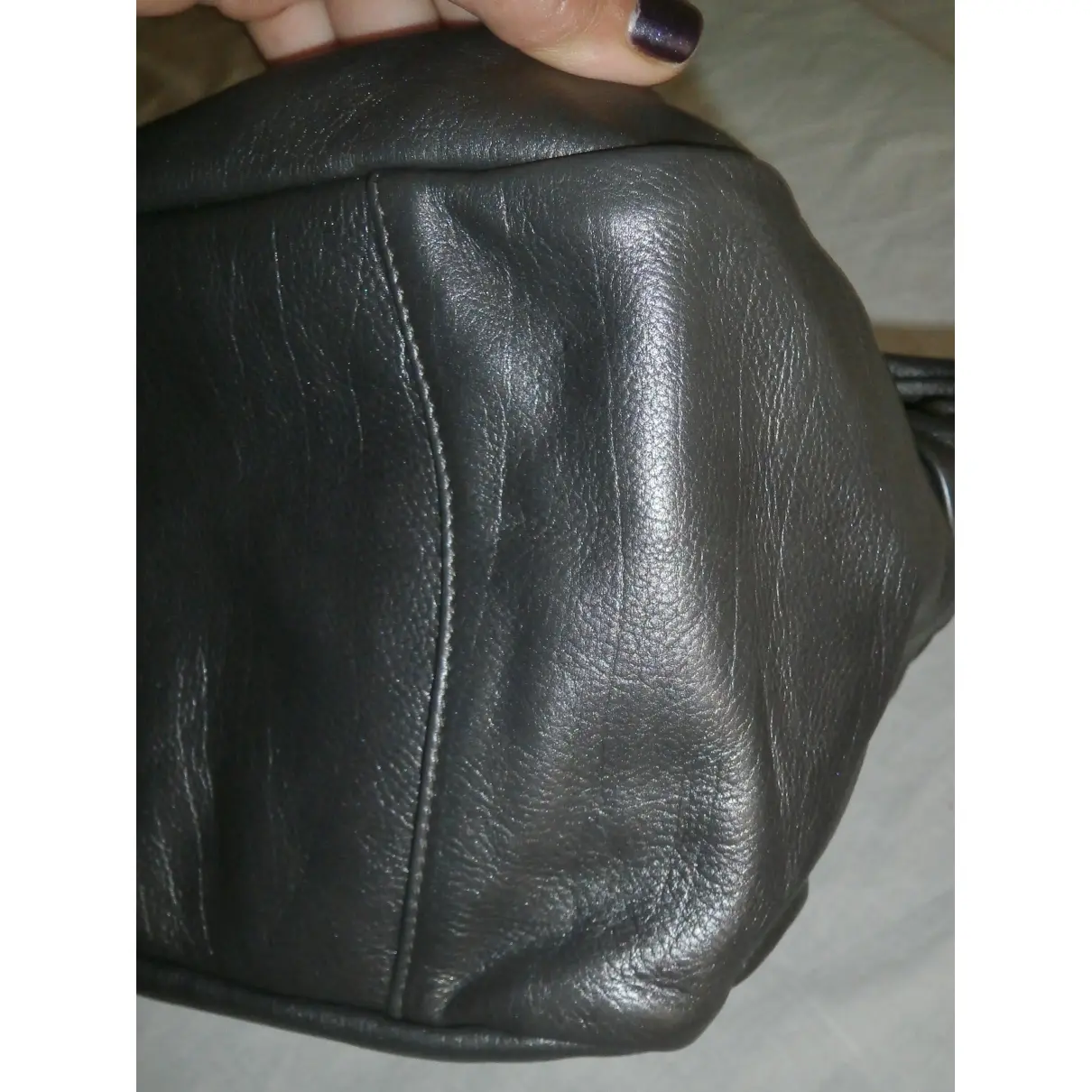 Leather tote Prada
