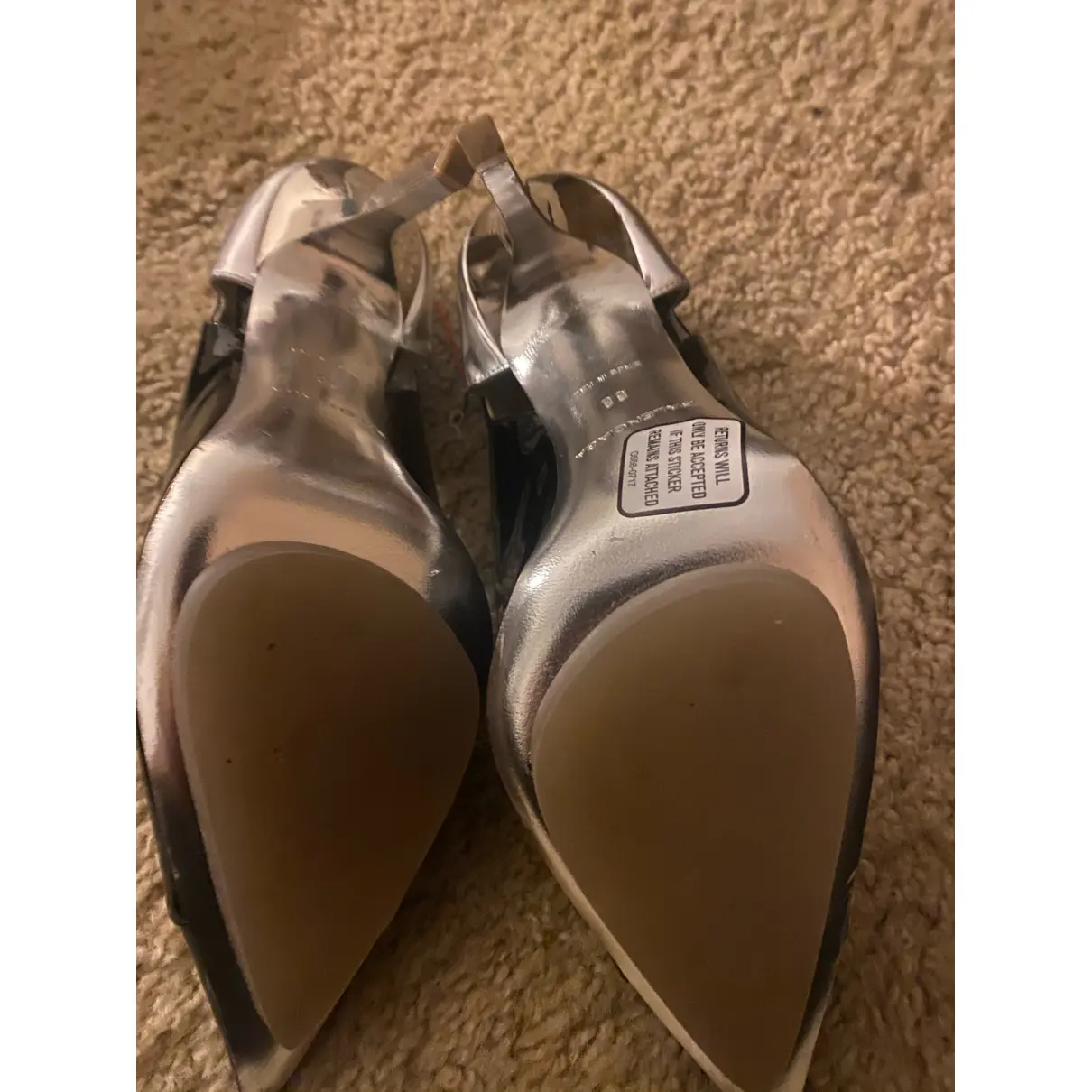 Round leather heels Balenciaga