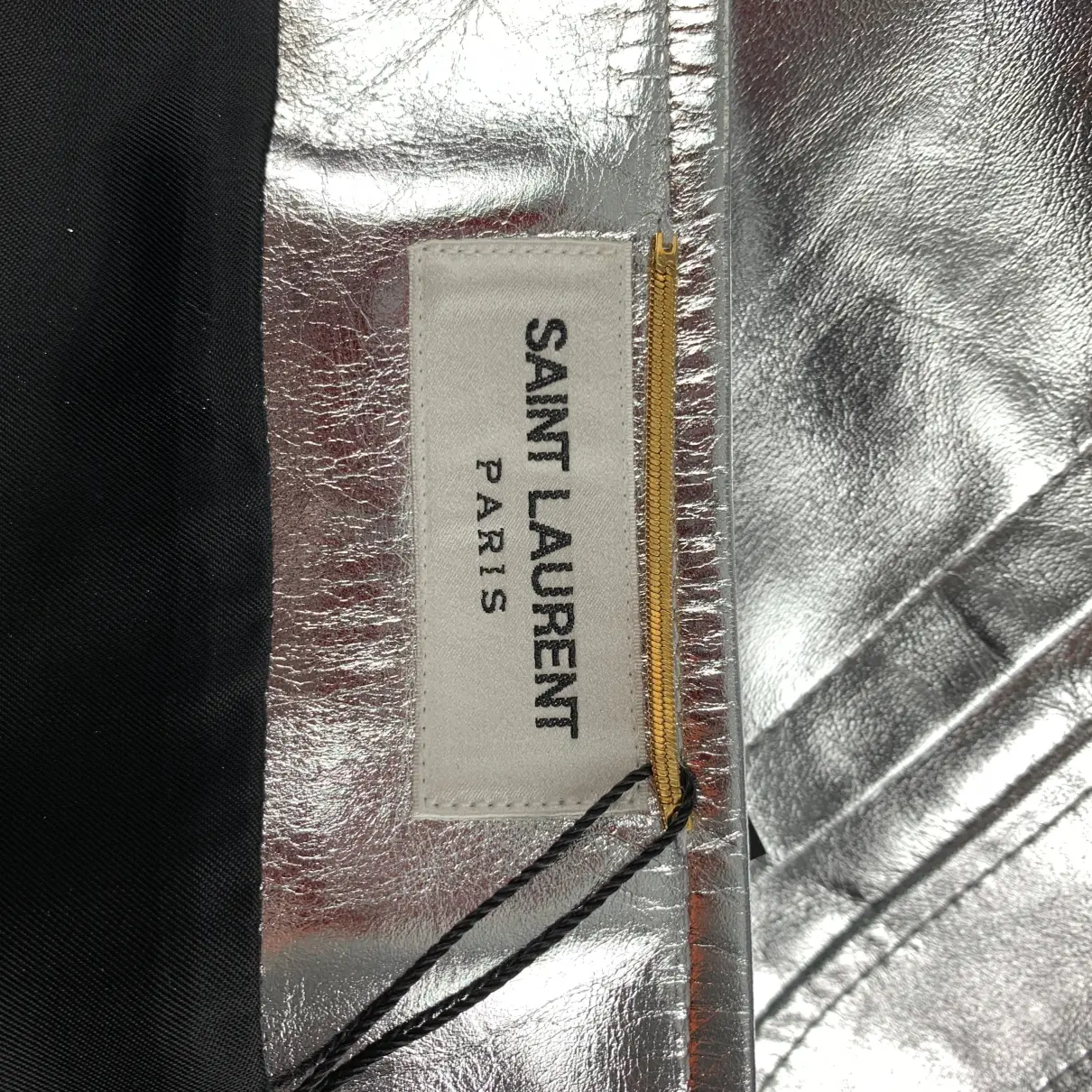 Leather skirt Saint Laurent