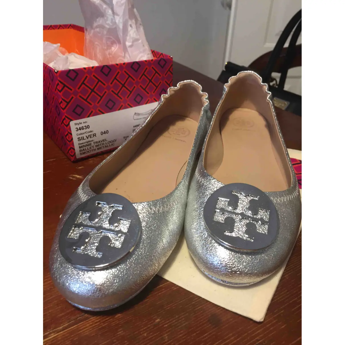 Buy Tory Burch Leather ballet flats online