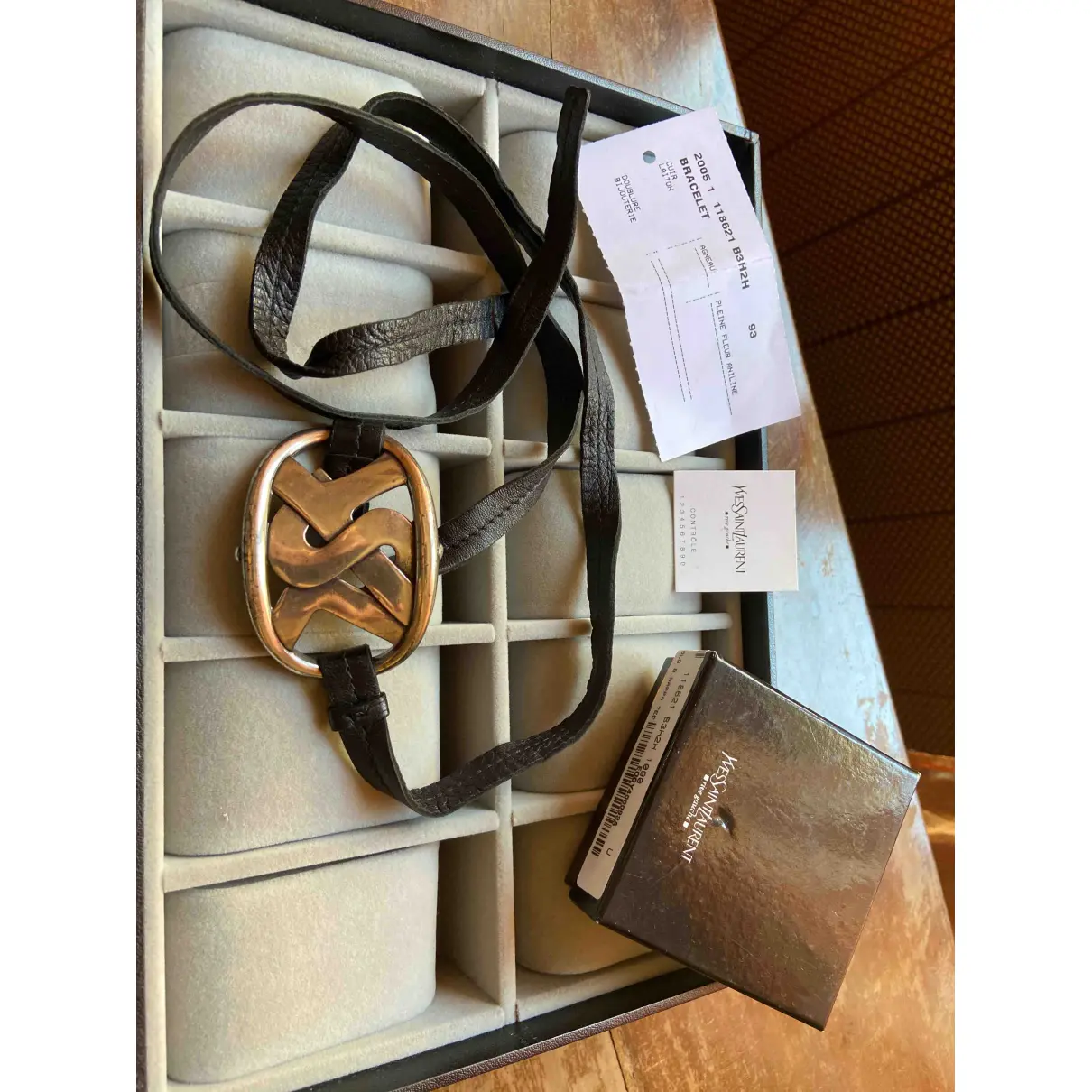 Leather bracelet Yves Saint Laurent