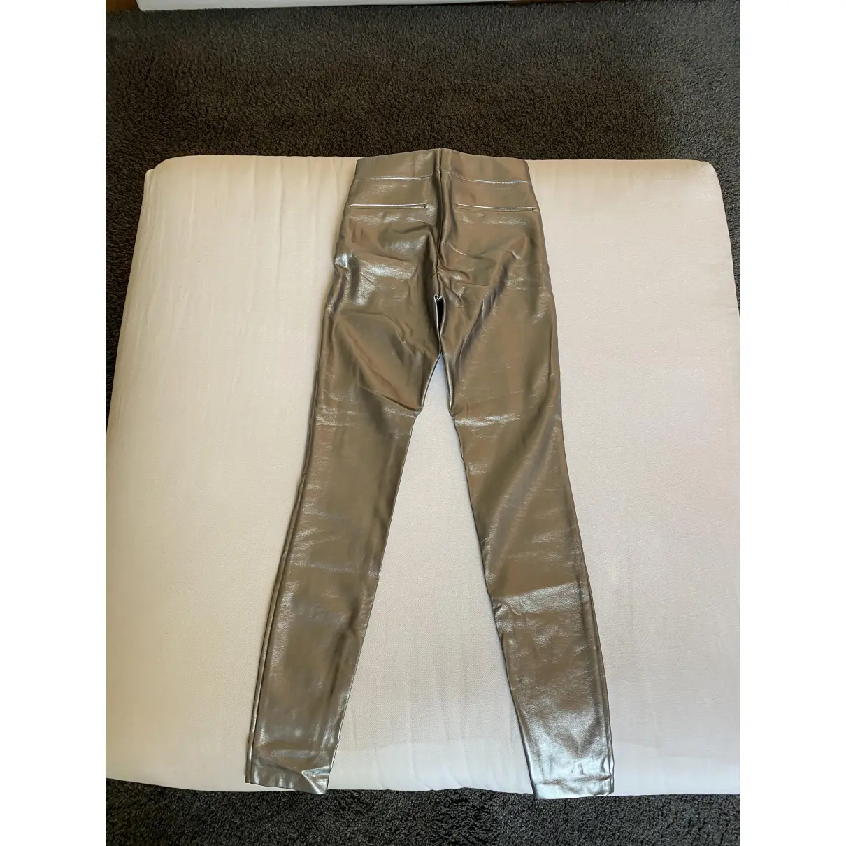 Leather slim pants Zara