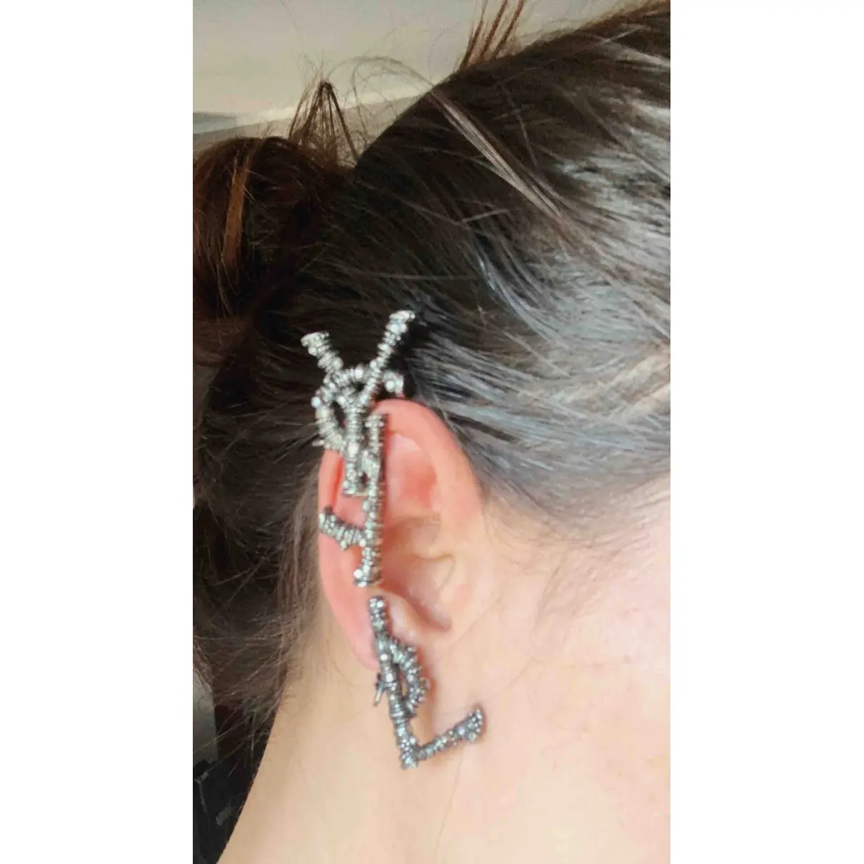 Monogramme earrings Saint Laurent