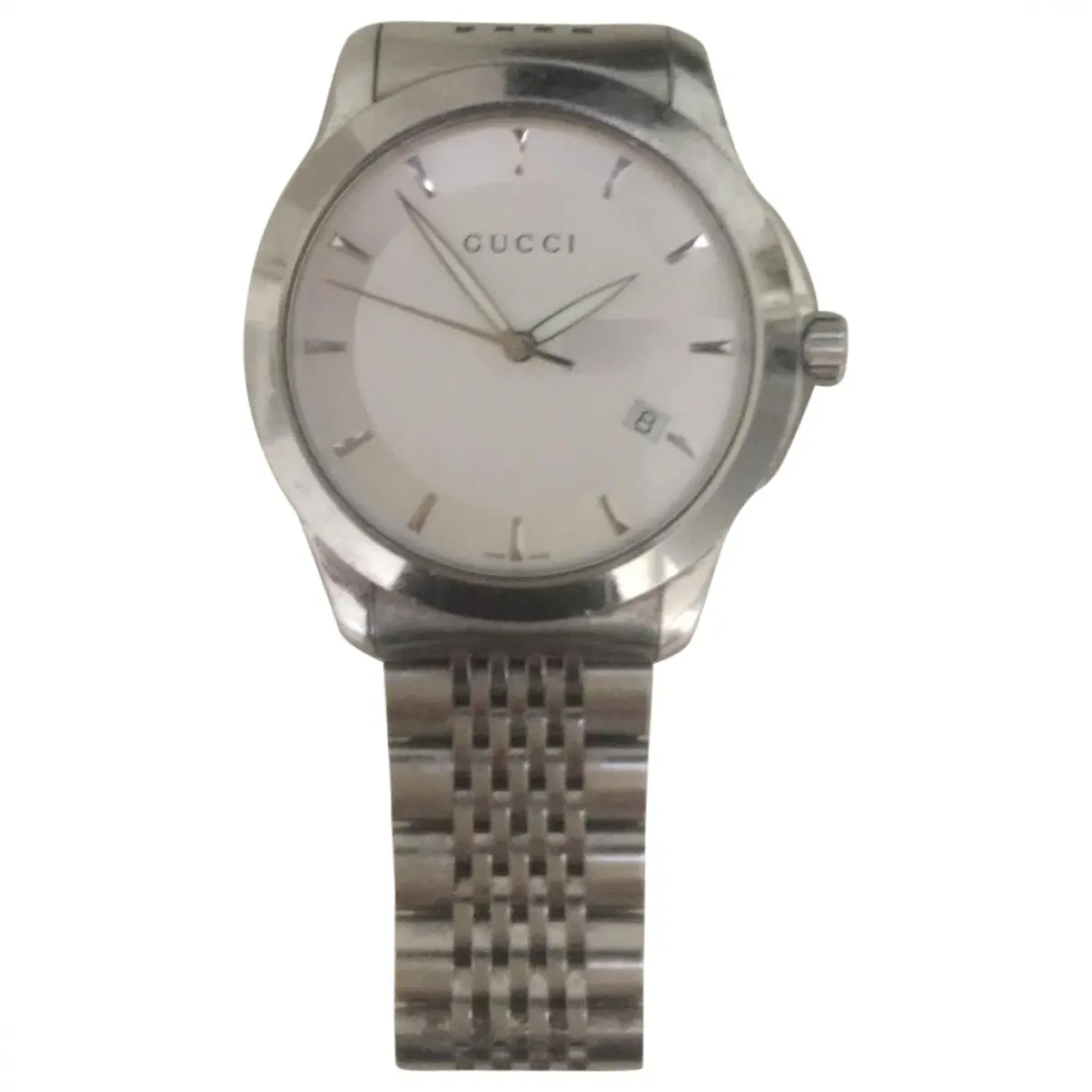 Silver Metal Watch Gucci