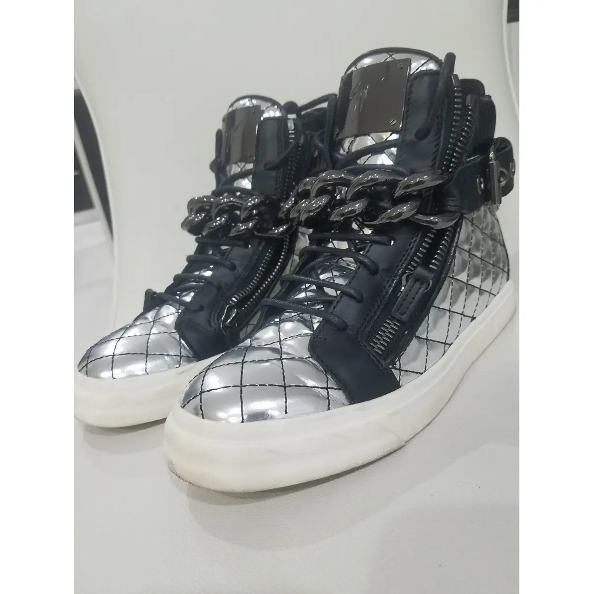 Buy Giuseppe Zanotti Patent leather trainers online