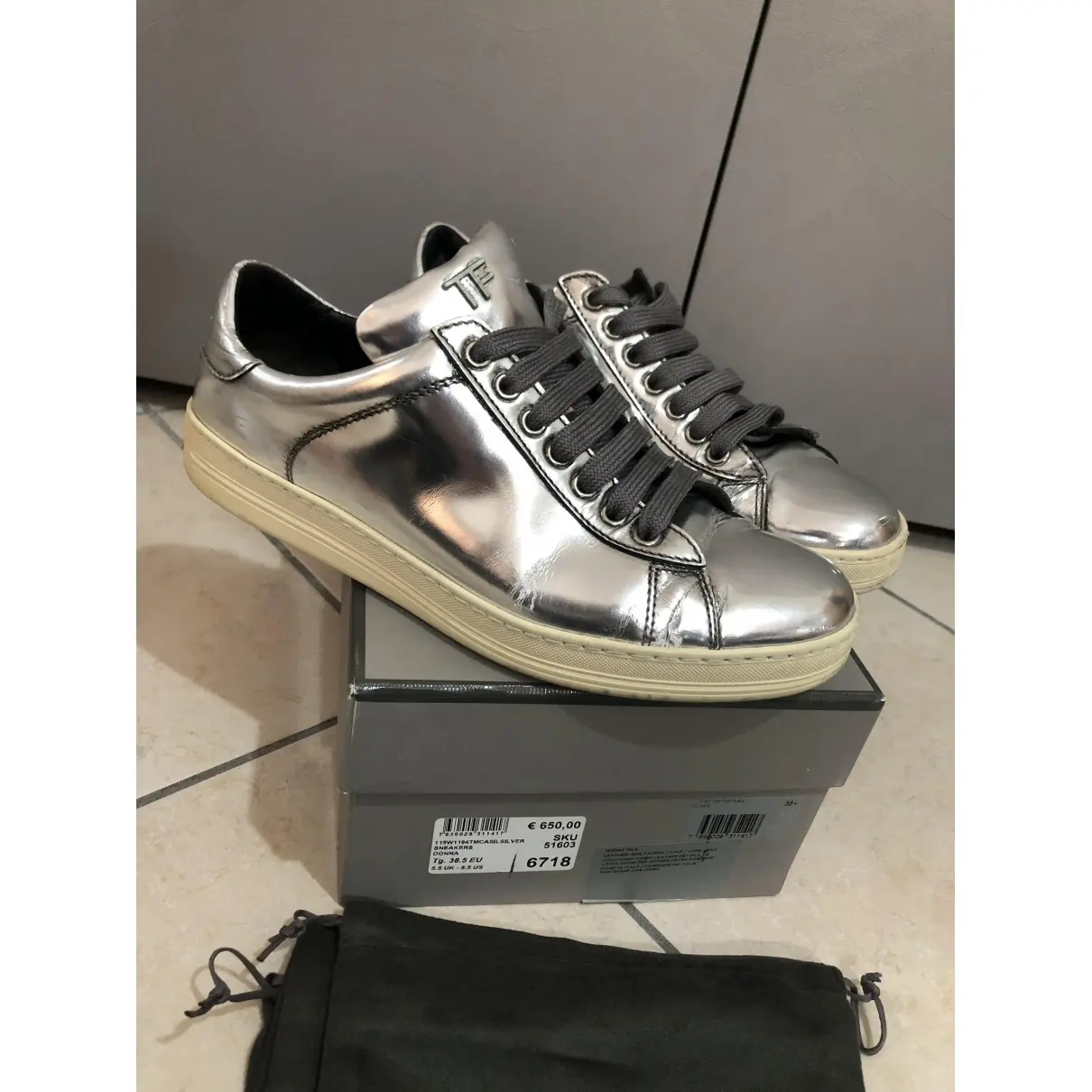 Patent leather trainers Tom Ford