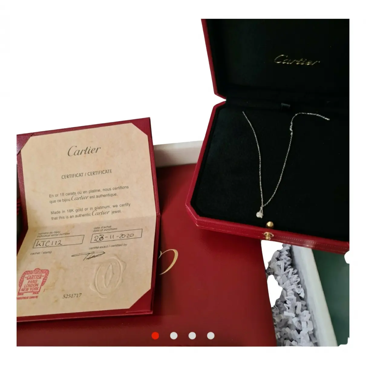 Buy Cartier Platinum necklace online