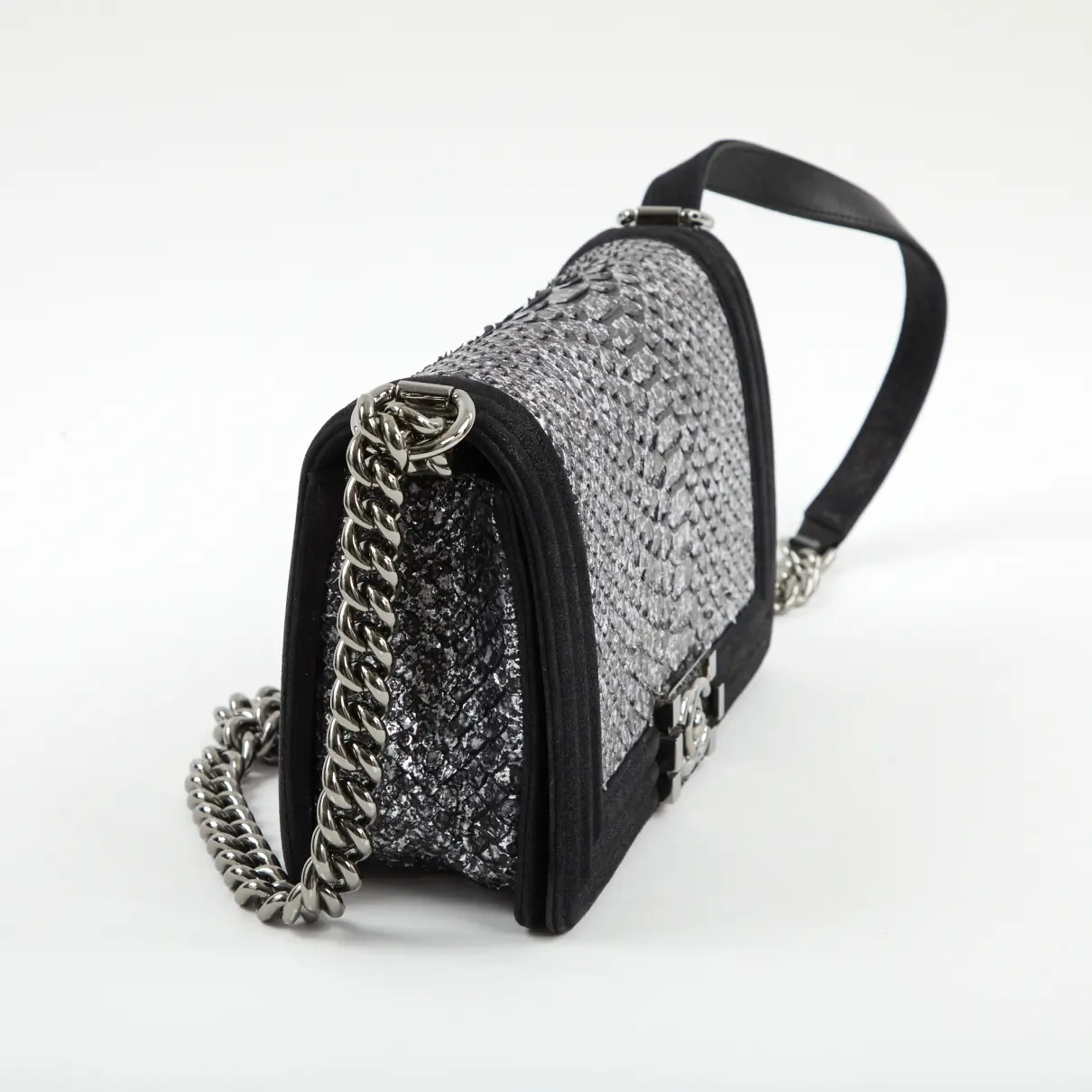 Chanel Boy python crossbody bag for sale