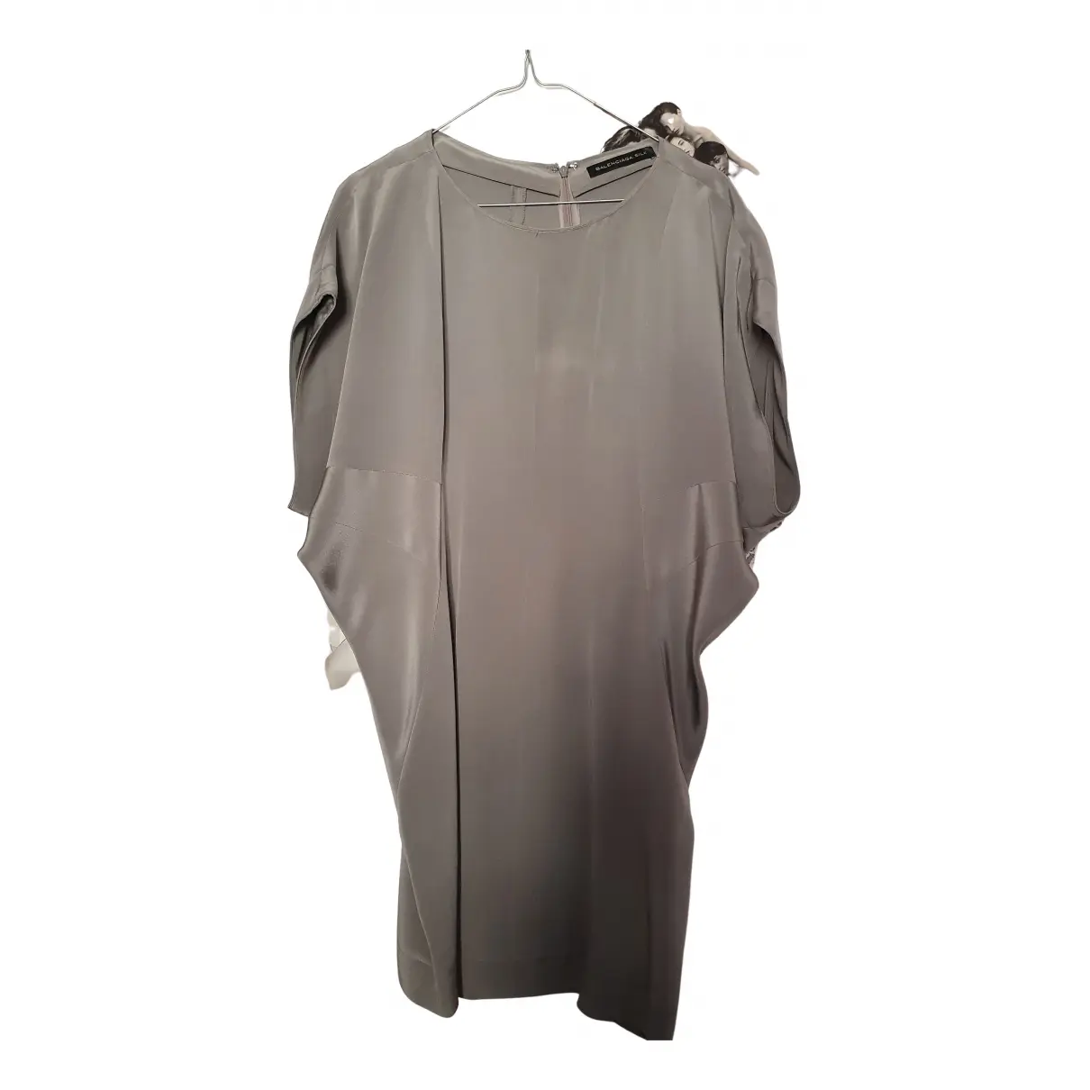 Silk mid-length dress Balenciaga
