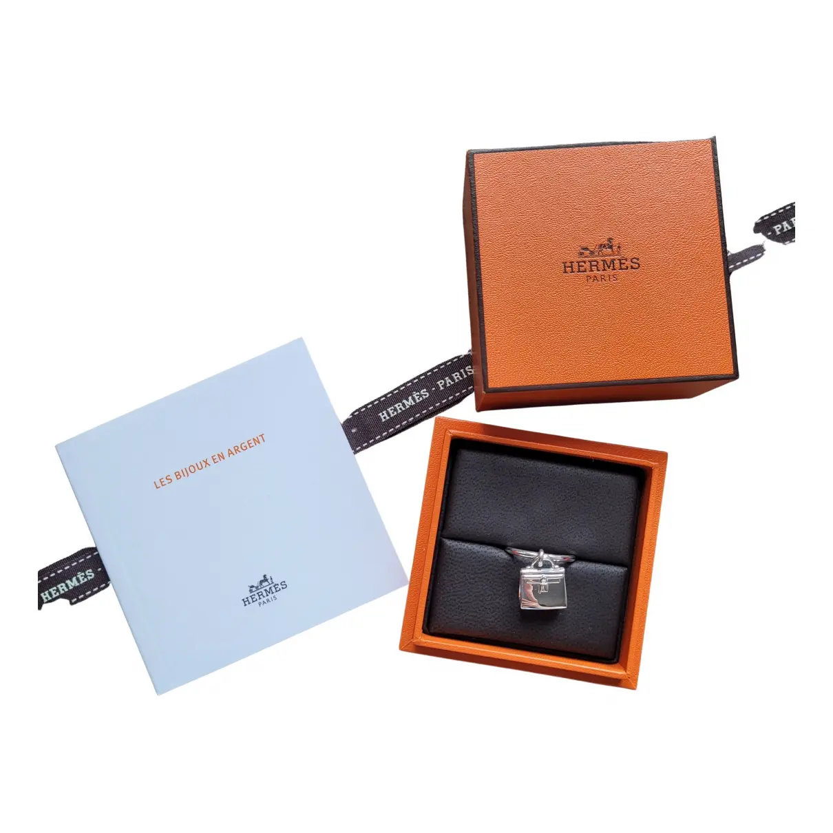 Buy Hermès Amulette silver ring online