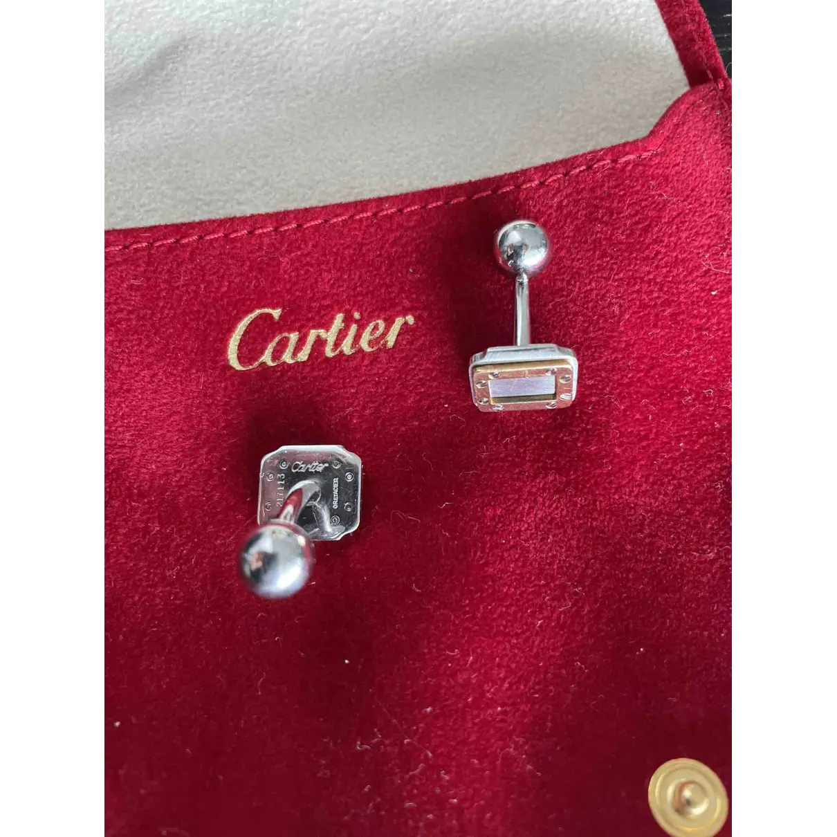 Silver cufflinks Cartier - Vintage