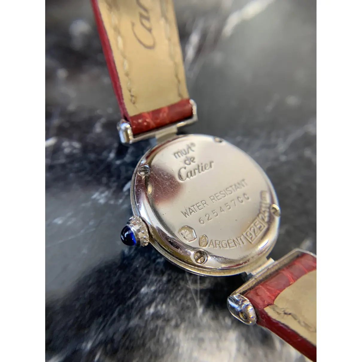 Silver watch Cartier - Vintage