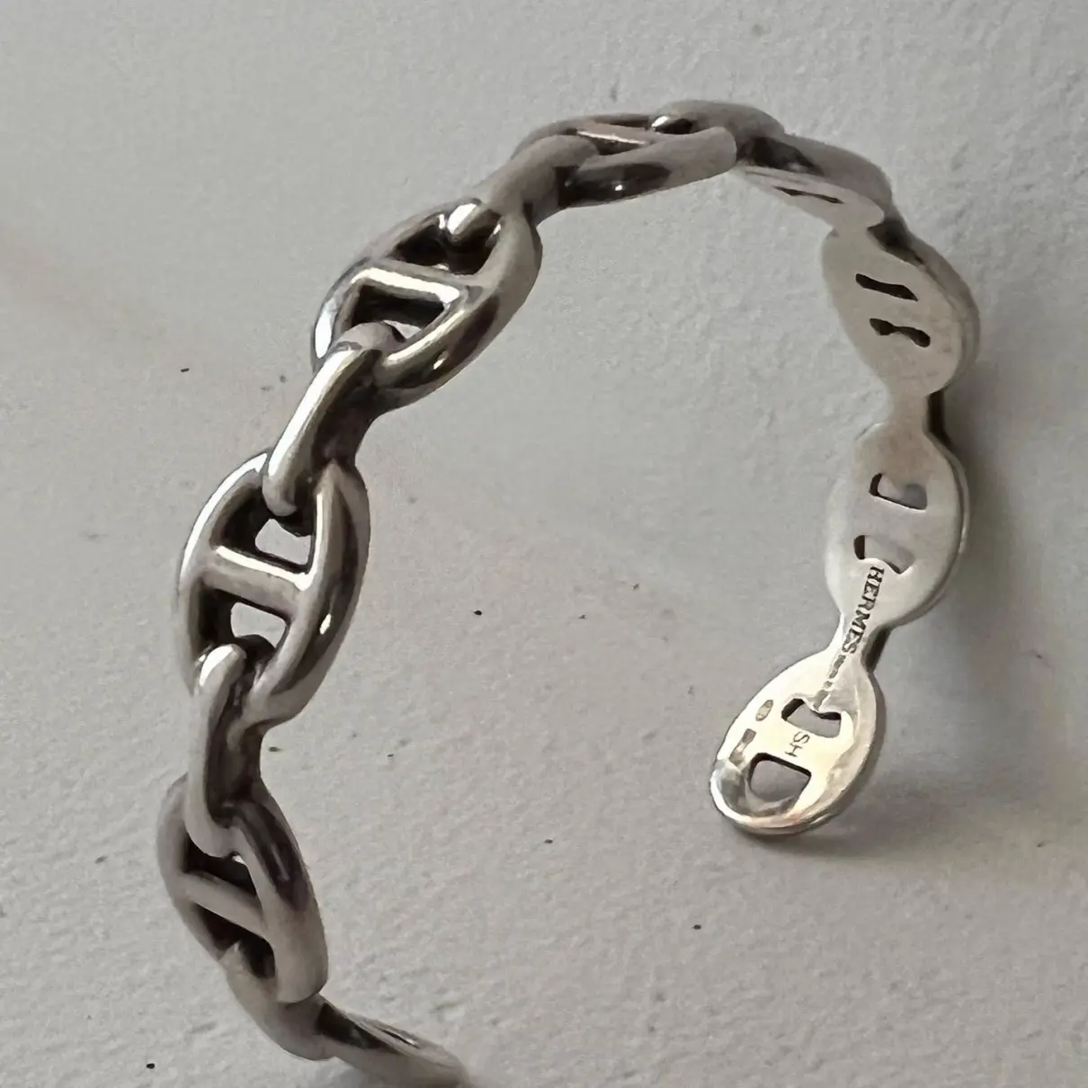 Chaîne d'Ancre Enchaînée silver bracelet Hermès