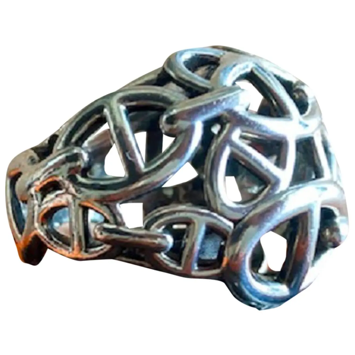 Chaîne d'Ancre Enchaînée silver ring Hermès