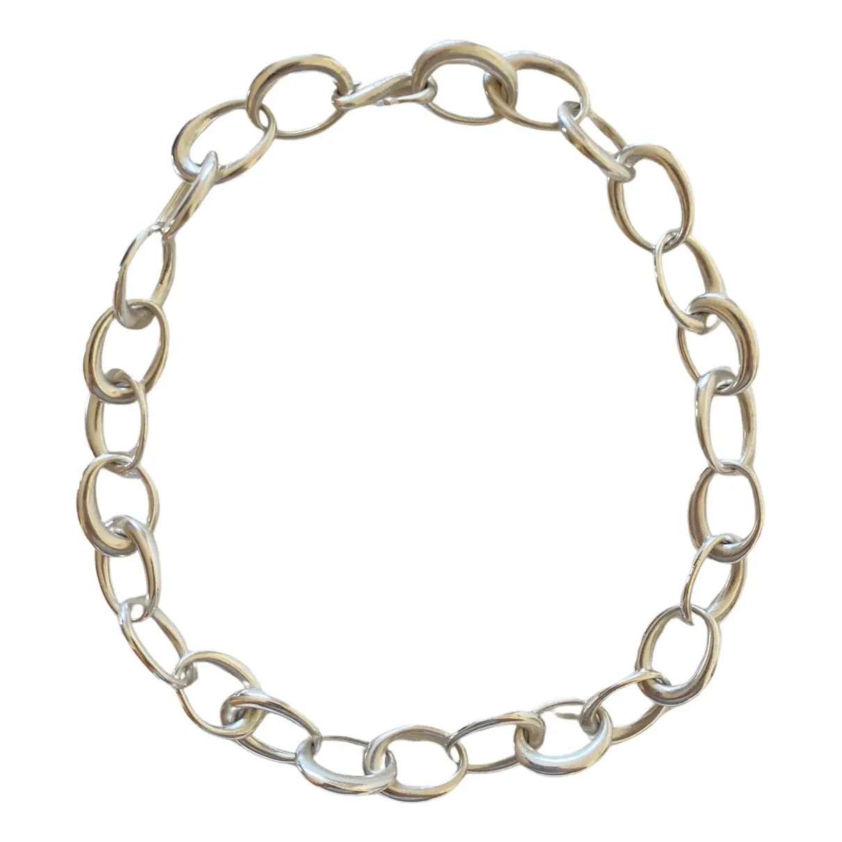Silver necklace Chanel