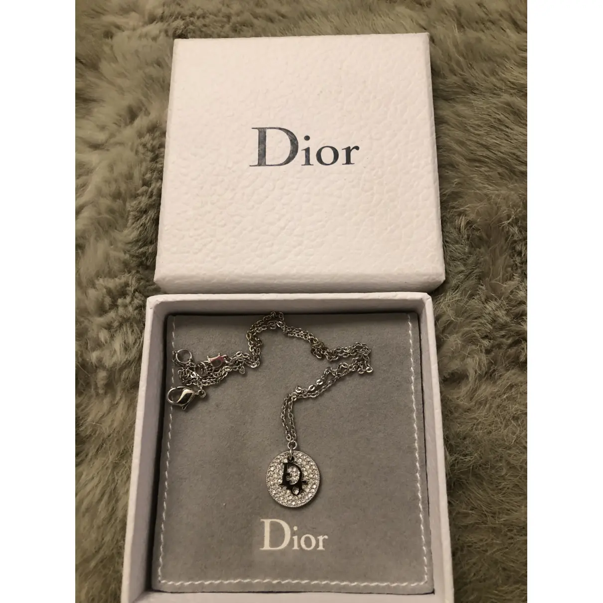 Clair D Lune silver pendant Dior