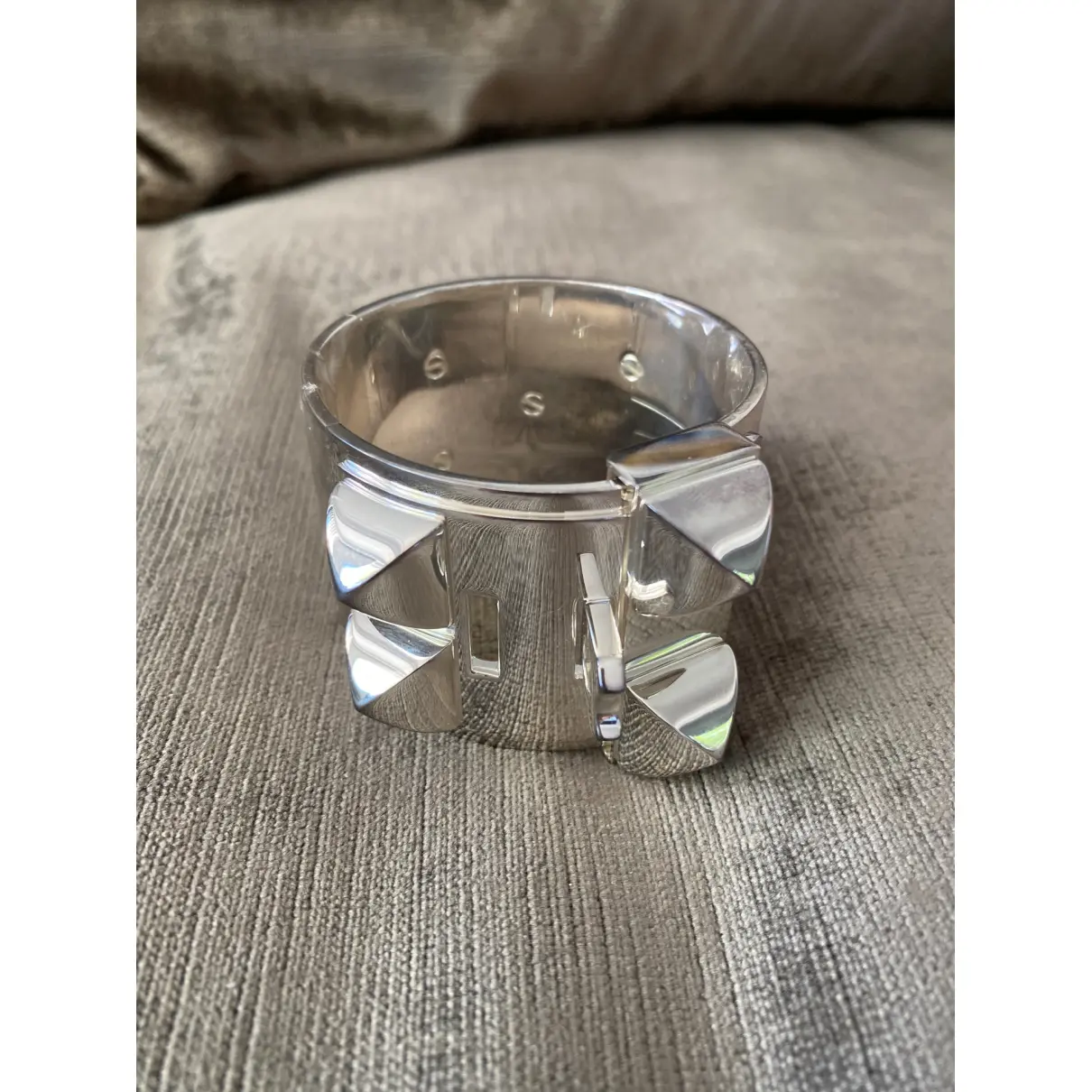 Buy Hermès Collier de chien silver bracelet online