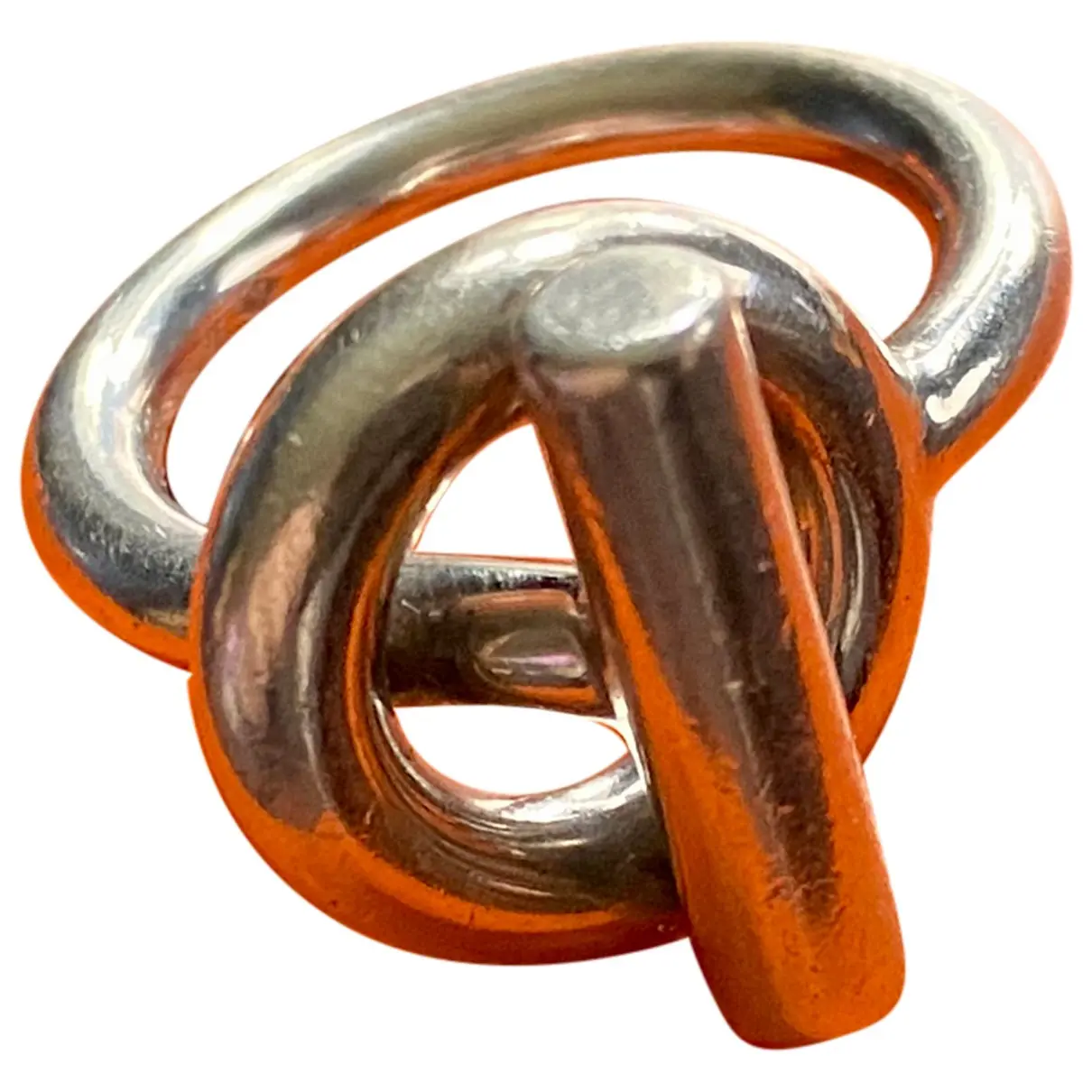 Croisette silver ring