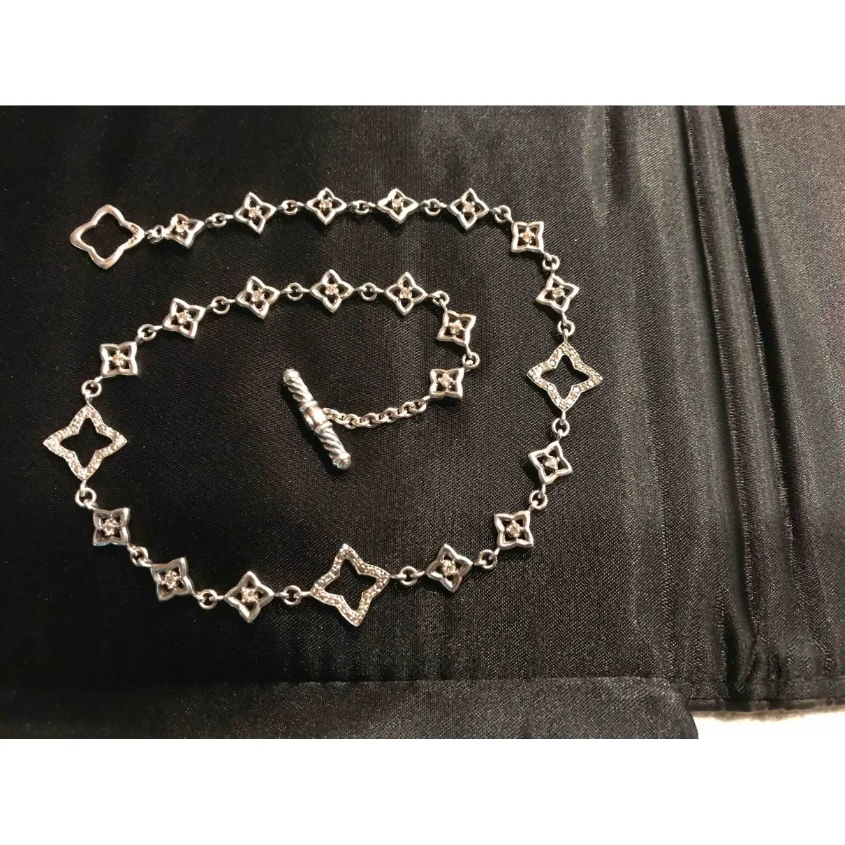 David Yurman Silver necklace for sale