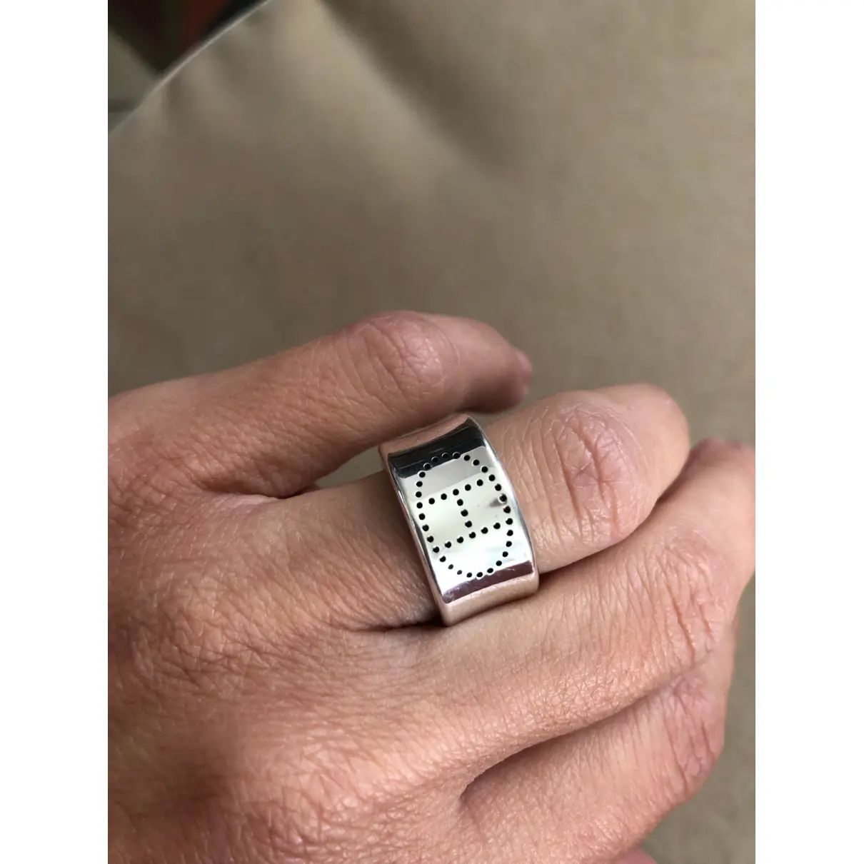 Eclipse silver ring Hermès