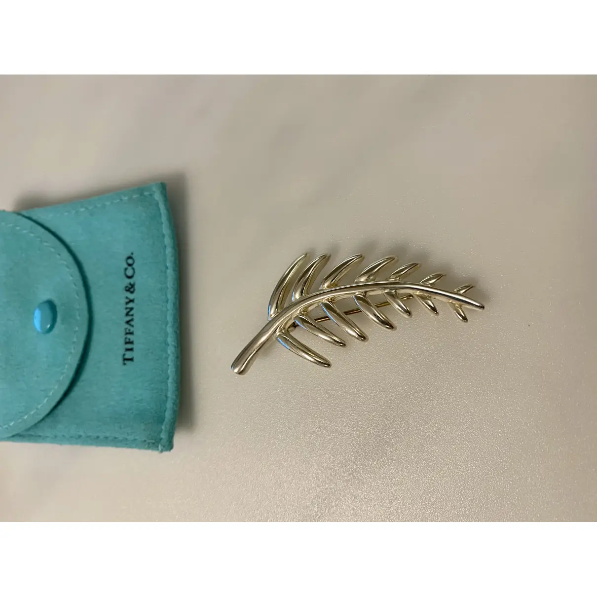 Buy Tiffany & Co Elsa Peretti silver pin & brooche online