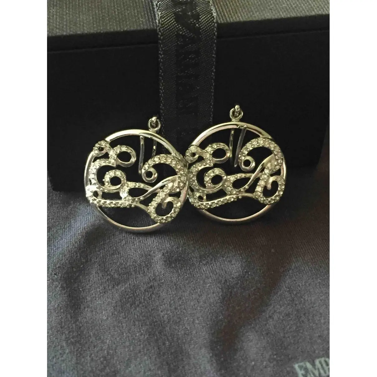Emporio Armani Silver earrings for sale